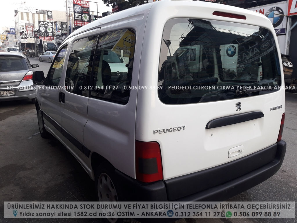 Peugeot partner çıkma sol sürgülü kapı