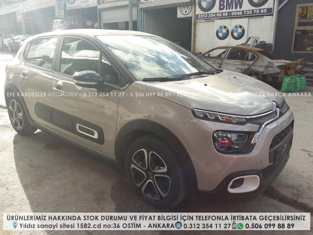 Citroen c3 sağ ön kapı çıkma orijinal b618 kasa