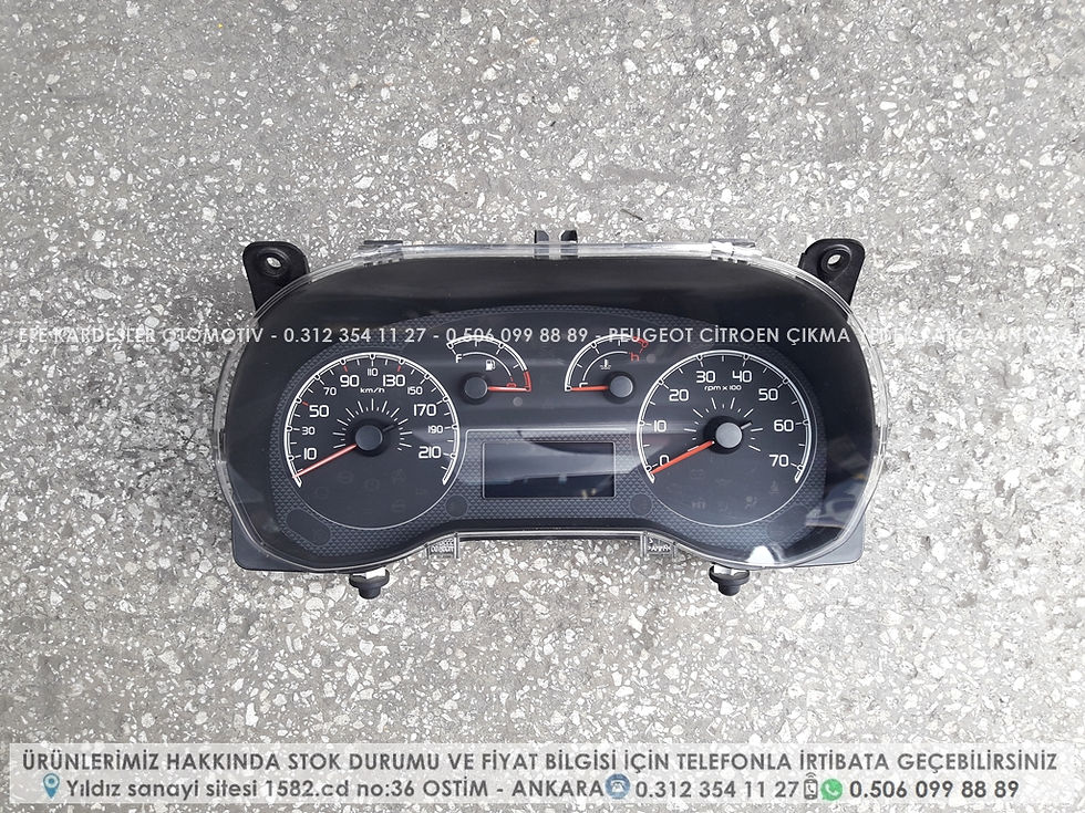 Citroen nemo / peugeot bipper kilometre saati çıkma
