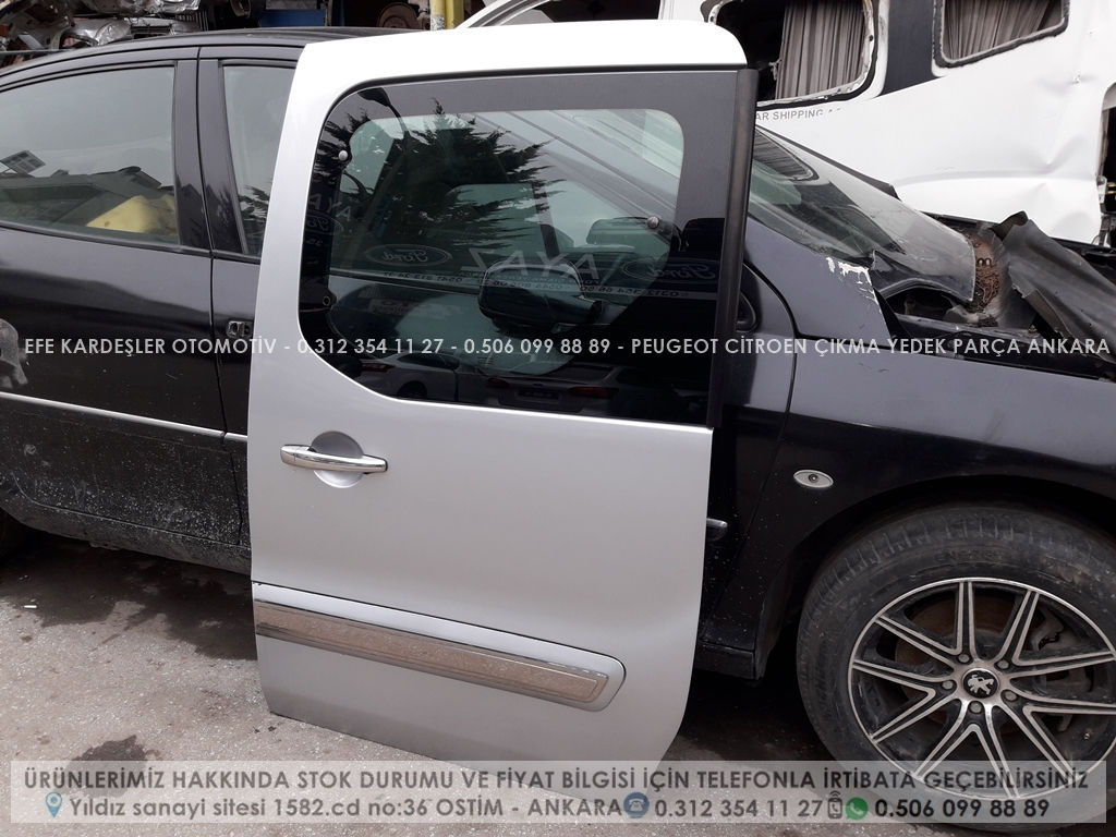 Peugeot partner tepee çıkma sürgülü kapı