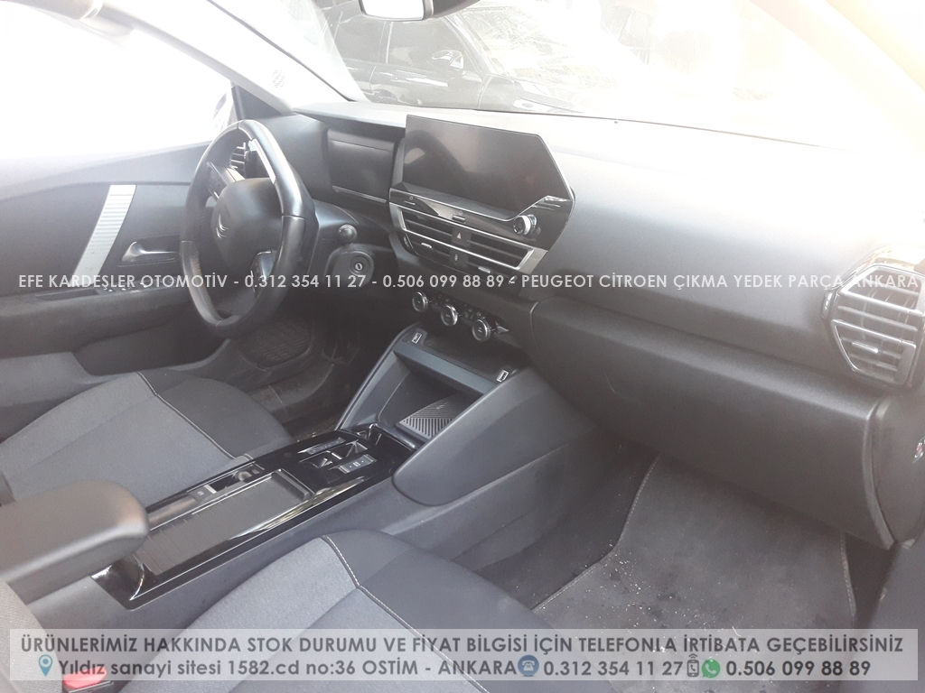 Citroen c4 çıkma torpido göğüs airbag takımı