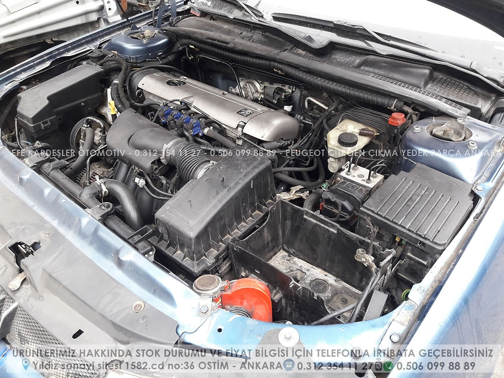 Peugeot 406 çıkma motor içi elektrik tesisat beyin plastikler komple