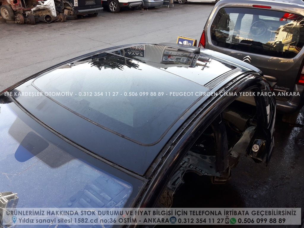 Citroen c3 çıkma kesme tavan sunrooflu