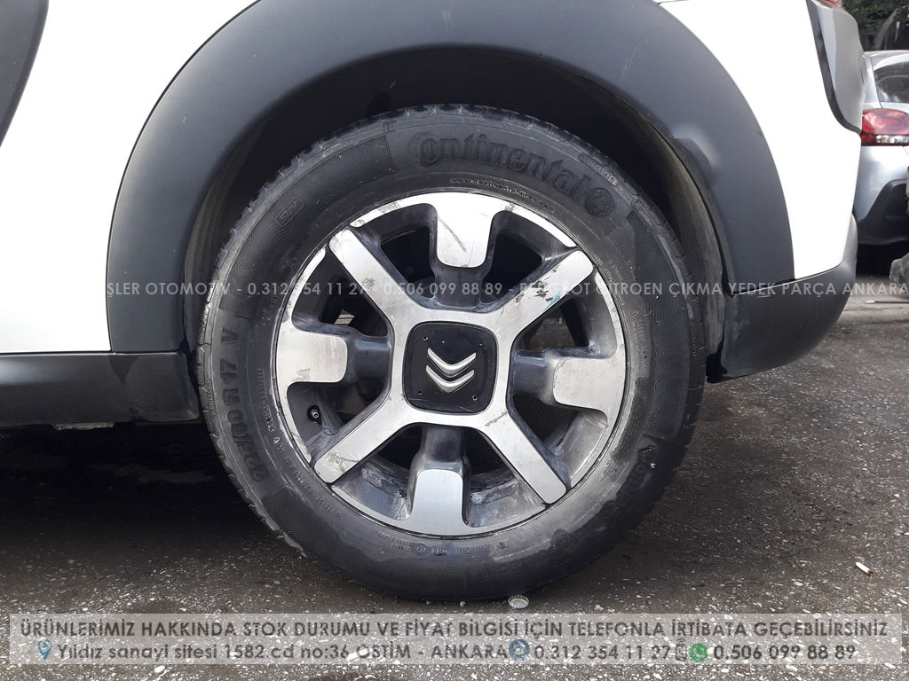 Citroen c4 cactus 17inç çıkma jant takımı