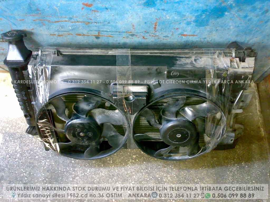 Peugeot 306 çıkma fan seti klimalı