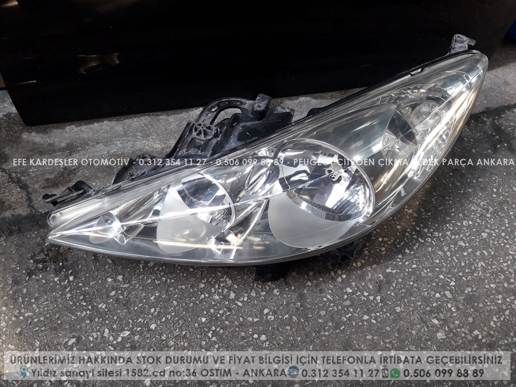 Peugeot 207 çıkma far