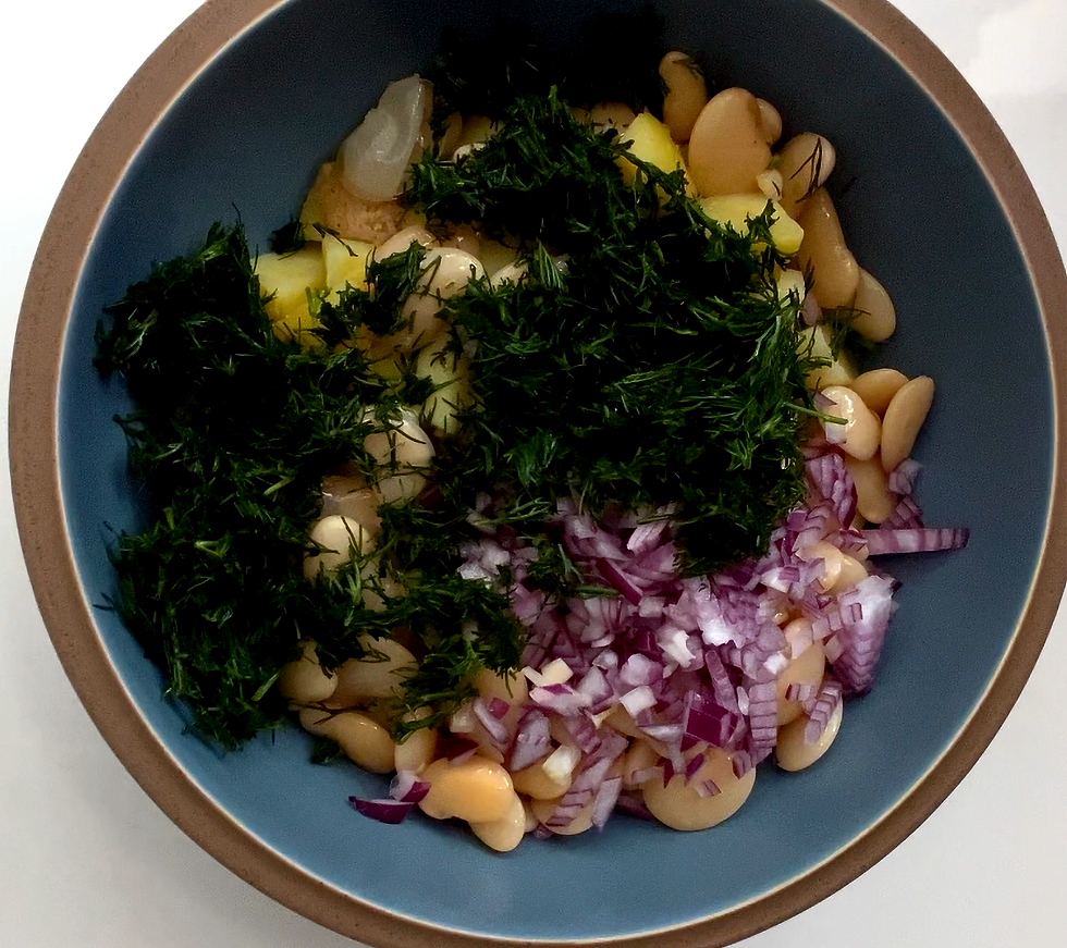 Potato Butter Bean Dill Salad
