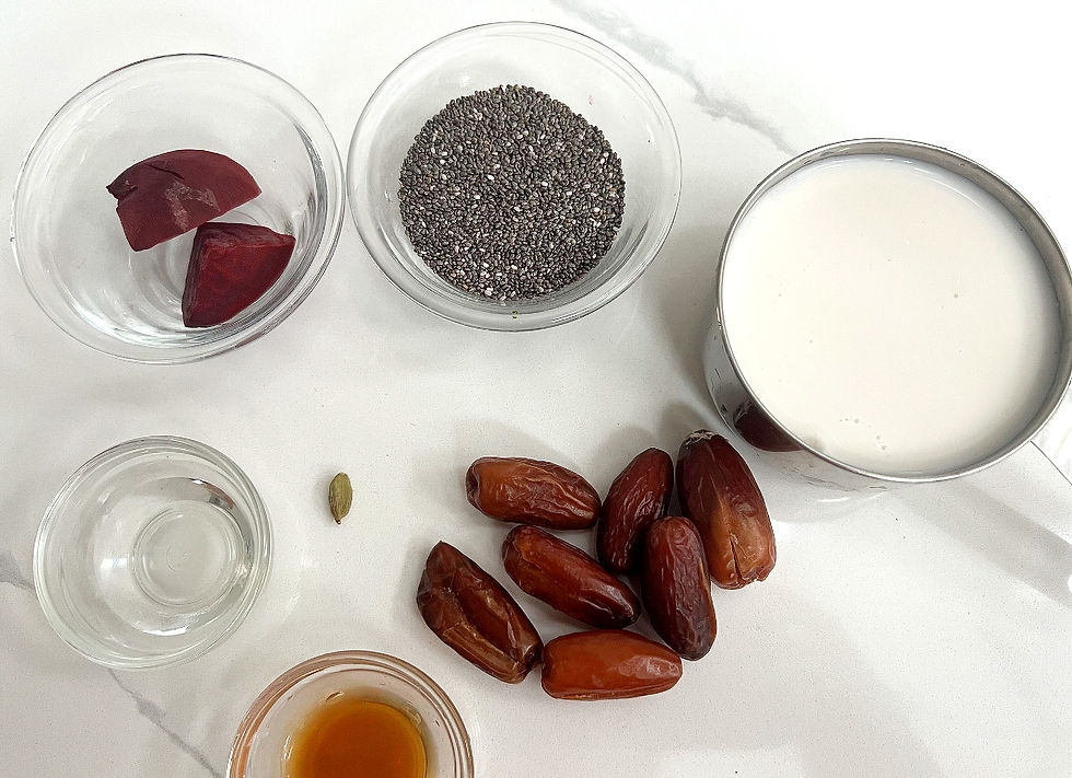 Rose Coconut Chia Pudding