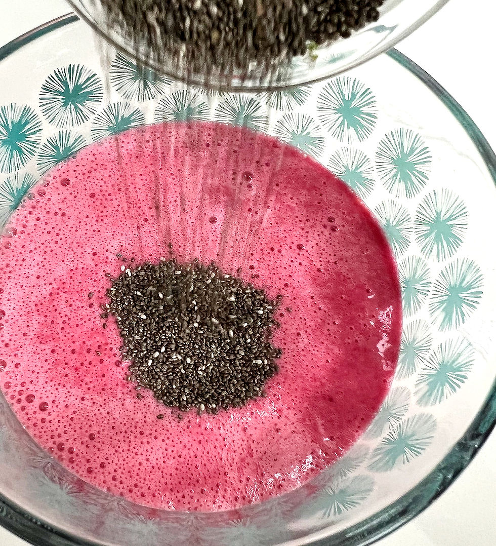 Rose Coconut Chia Pudding