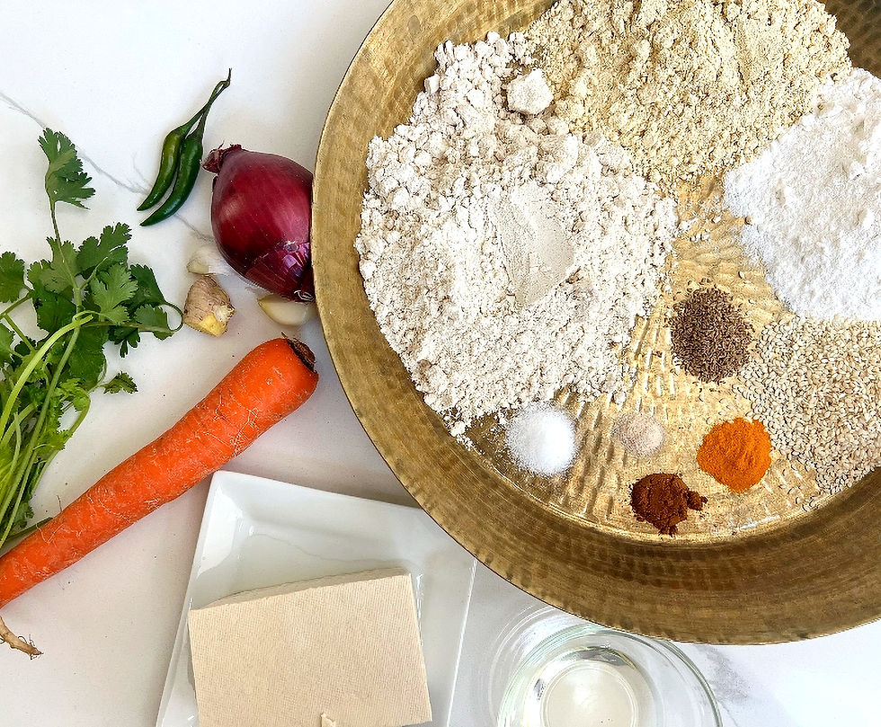 Protein-Rich Thalipeeth Waffles with Tofu