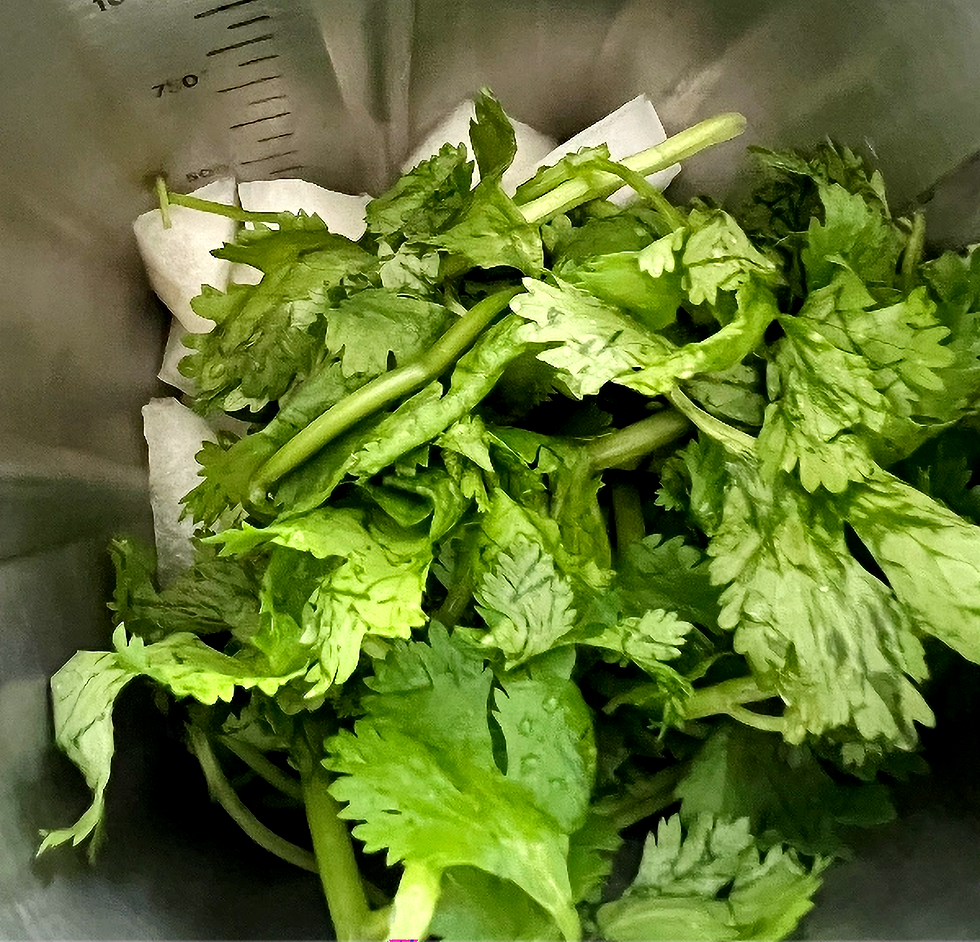 Ash Gourd and Cilantro Juice Shots