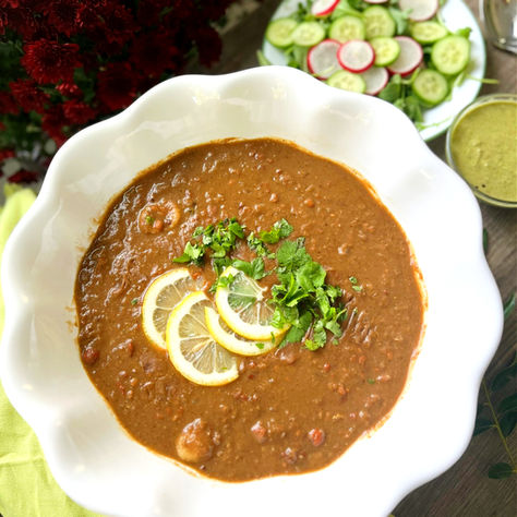 Kadala Curry with Horse Gram and Sorghum Dumplings