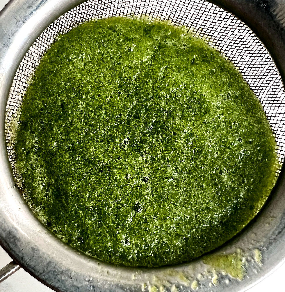 Ash Gourd and Cilantro Juice Shots