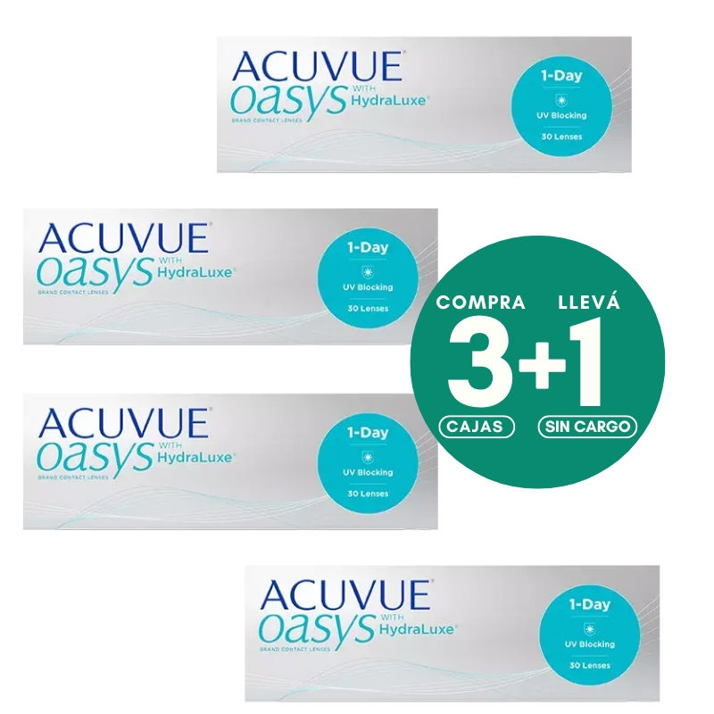 Acuvue Oasys 1-Day Positiva -Comprá 3, recibí 4 cajas-