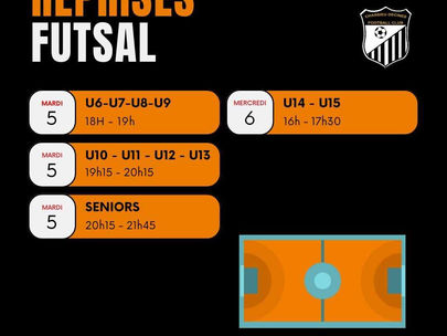Reprise pour le futsal