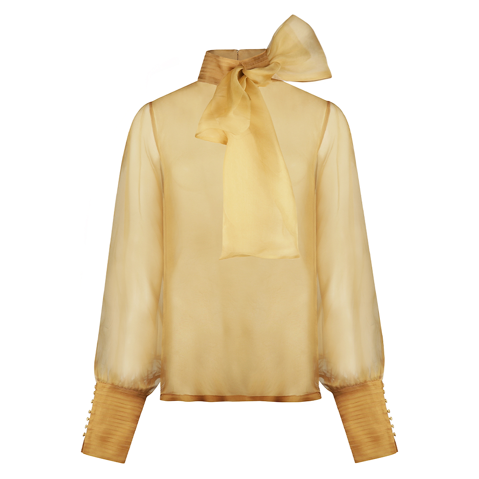 Thumbnail: Silk Organza Statement Blouse