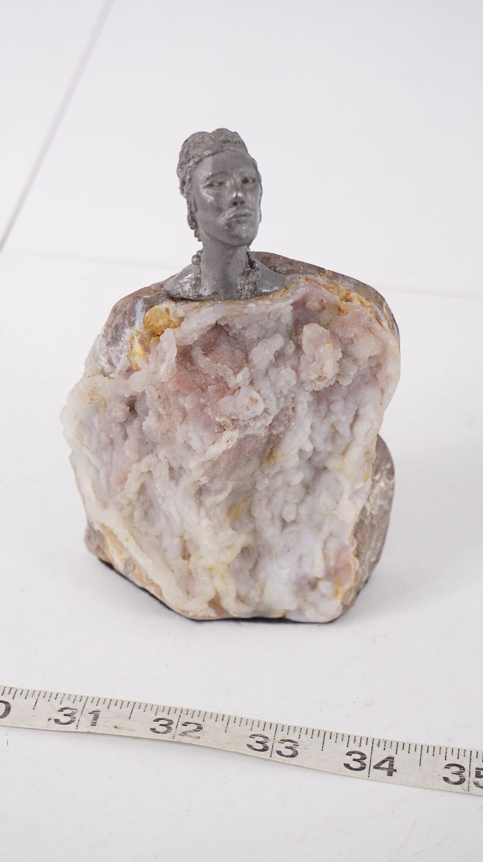 Thumbnail: Small Bust On Natural Rock Sculpture