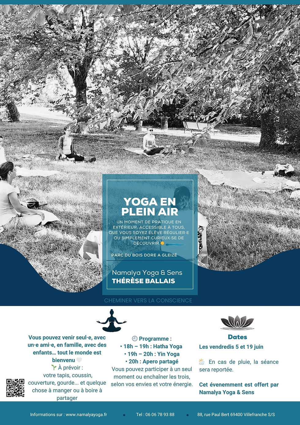 🌿 Cours de yoga en plein air – ouvert à tous 🌿