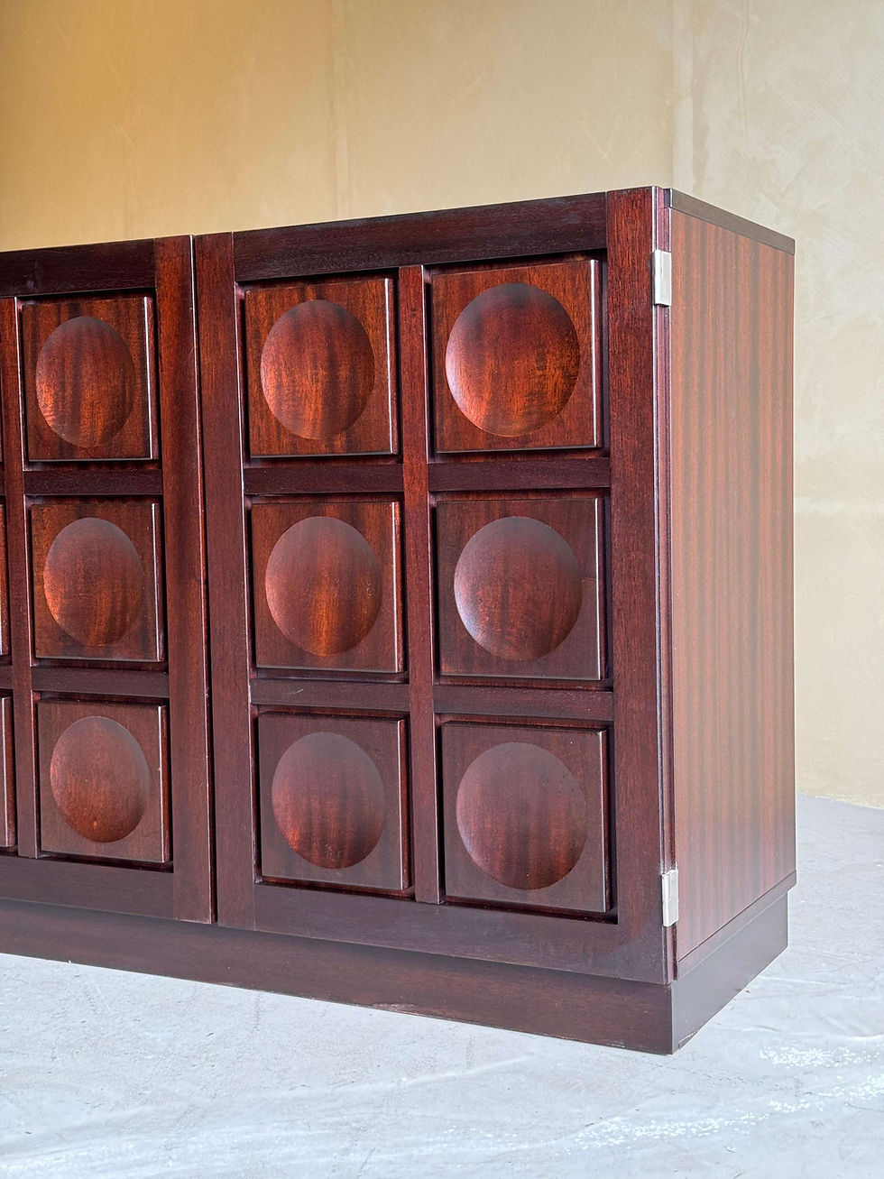 Thumbnail: Brutalist Sideboard in Burgundy Stained Oak