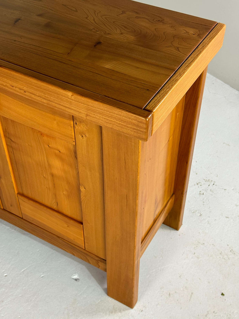 Thumbnail: Maison Regain sideboard in solid elm, 1970s
