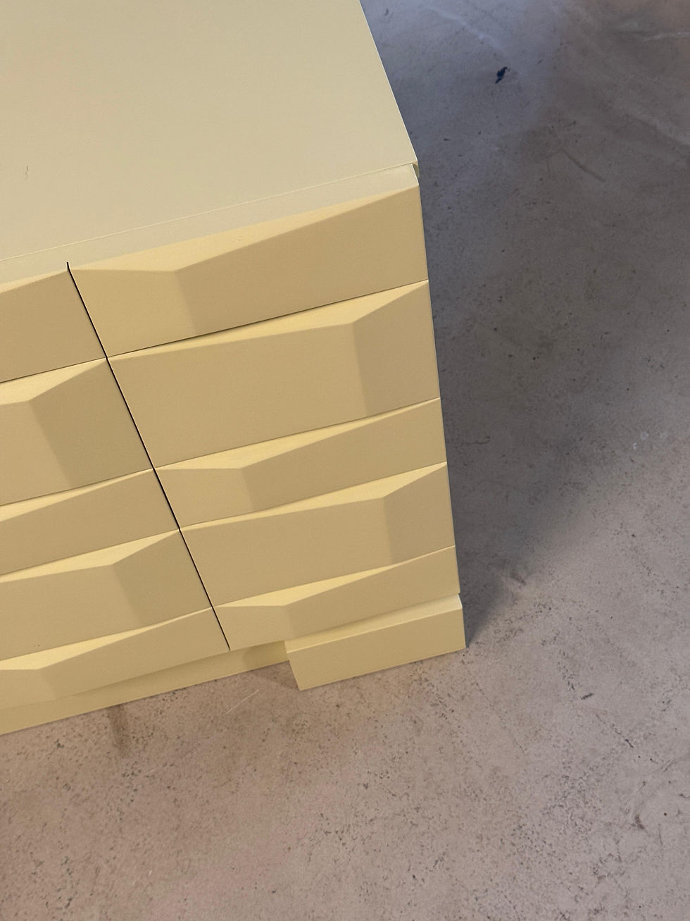 Thumbnail: Brutalist cabinet with graphic panelled doors, Belgium 1970s