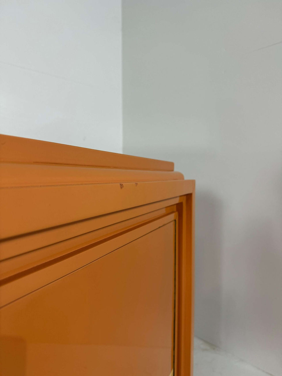Thumbnail: Italian orange lacquered sideboard with inlay, 1970s