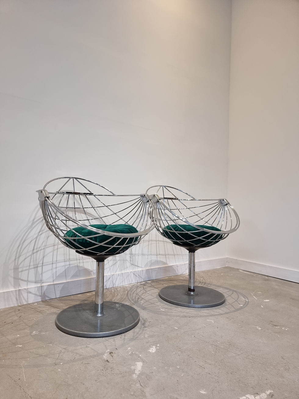 Thumbnail: Set of two Atomic Ball Chairs by Rudi Verelst