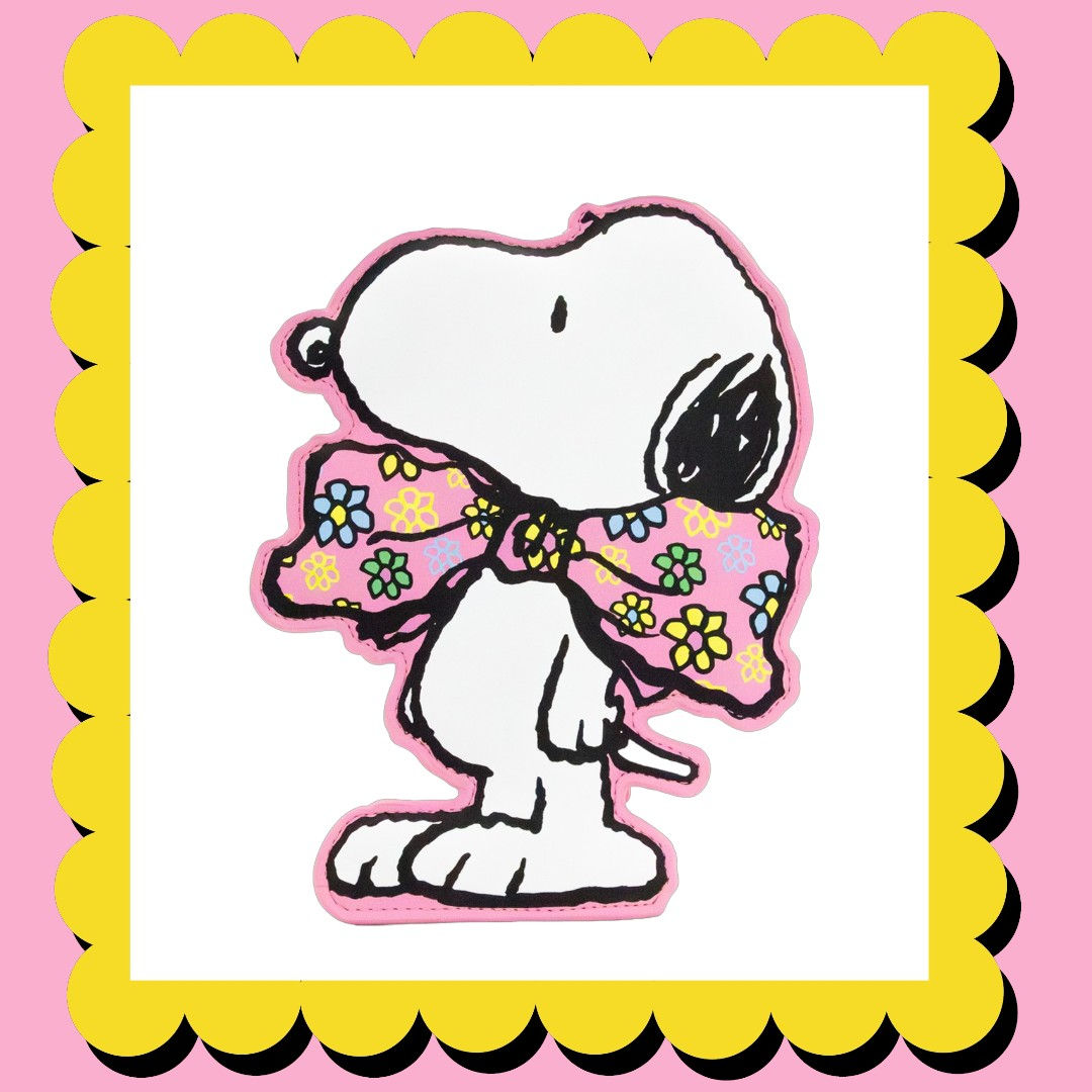 Peanuts Sherbet Spring Snoopy Floral Oversized Bag Charm