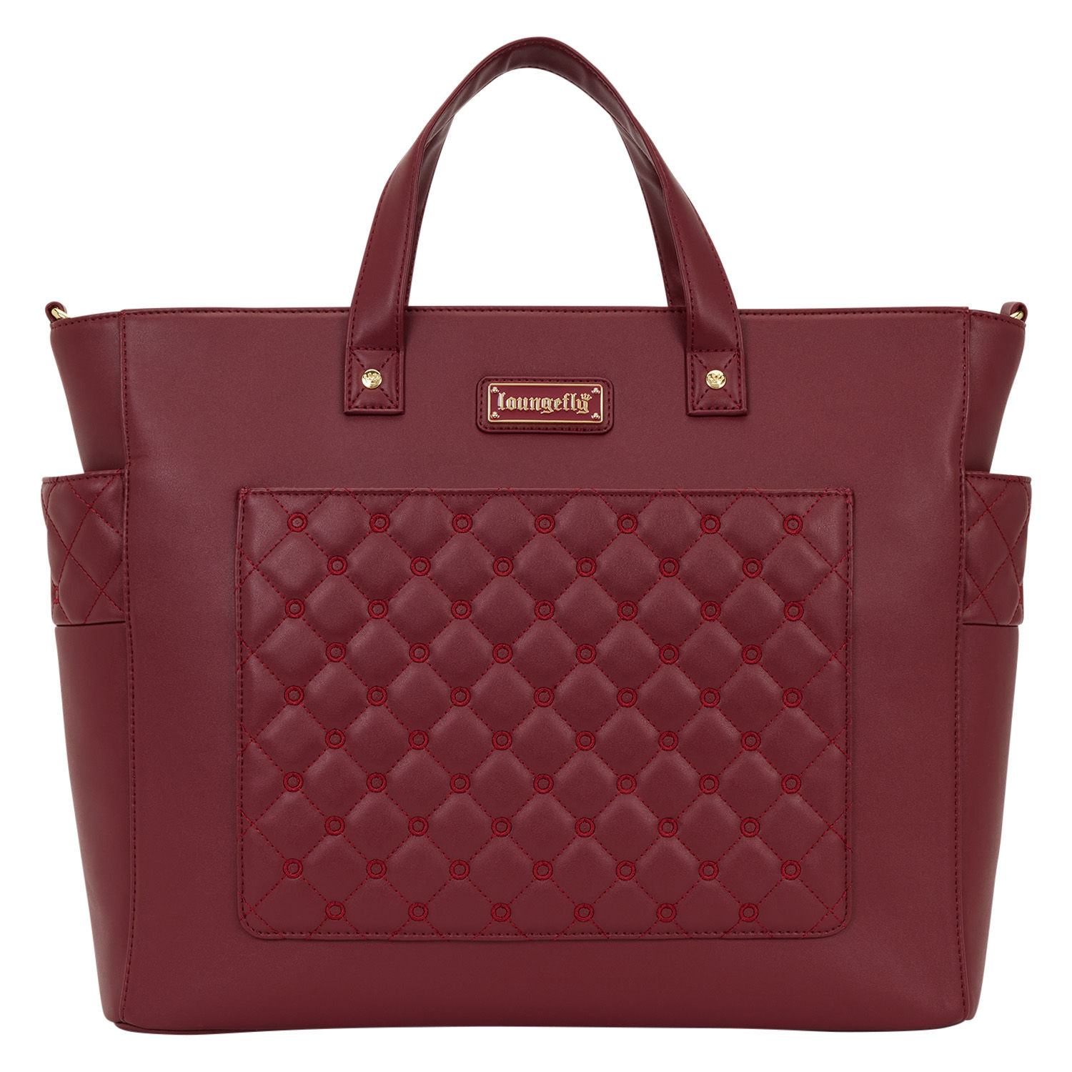 Loungefly The Mo Red Convertible Backpack & Tote Crossbody Pin Trader Bag