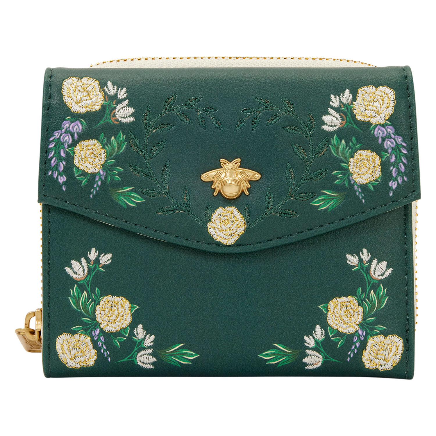 Bridgerton Floral Zip Around Wallet