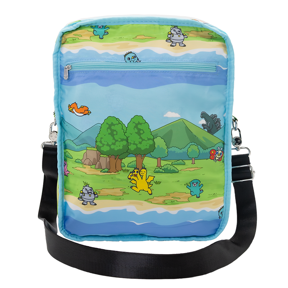 Thumbnail: Chibi Godzilla Raids Again Reversible/Convertible Crossbody Bag