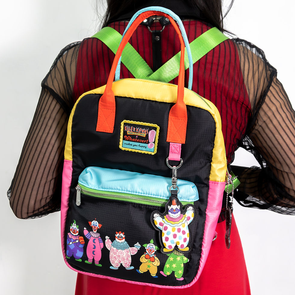 Thumbnail: Killer Klowns From Outer Space Reversible & Convertible Square Bag with Fatso Ch