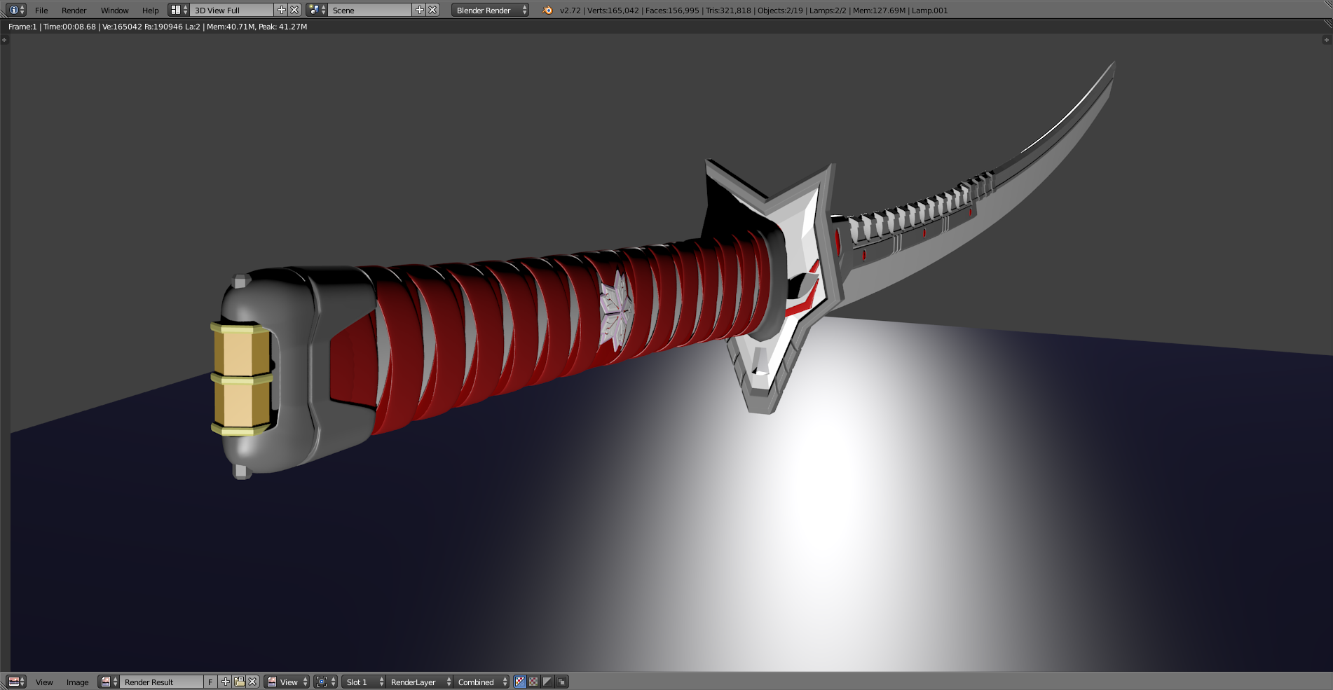 "Megitsune" katana concept