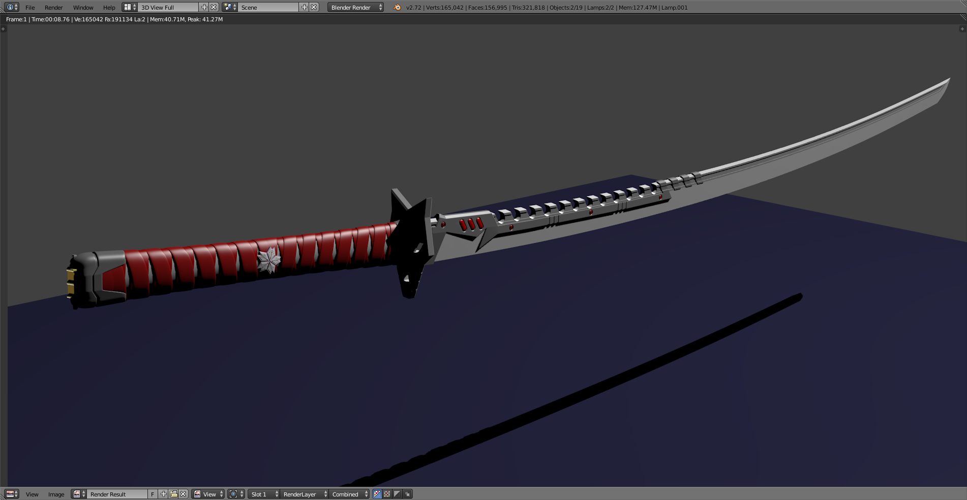 "Megitsune" katana concept