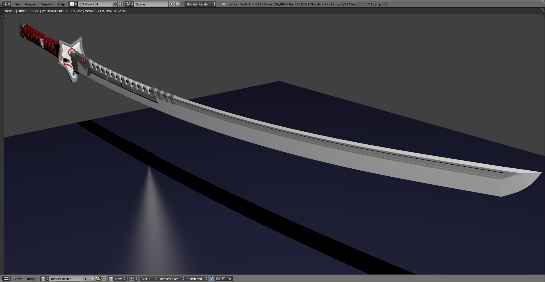 "Megitsune" katana concept