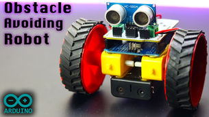 Arduino Obstacle Avoiding Robot L293D Robo Shield