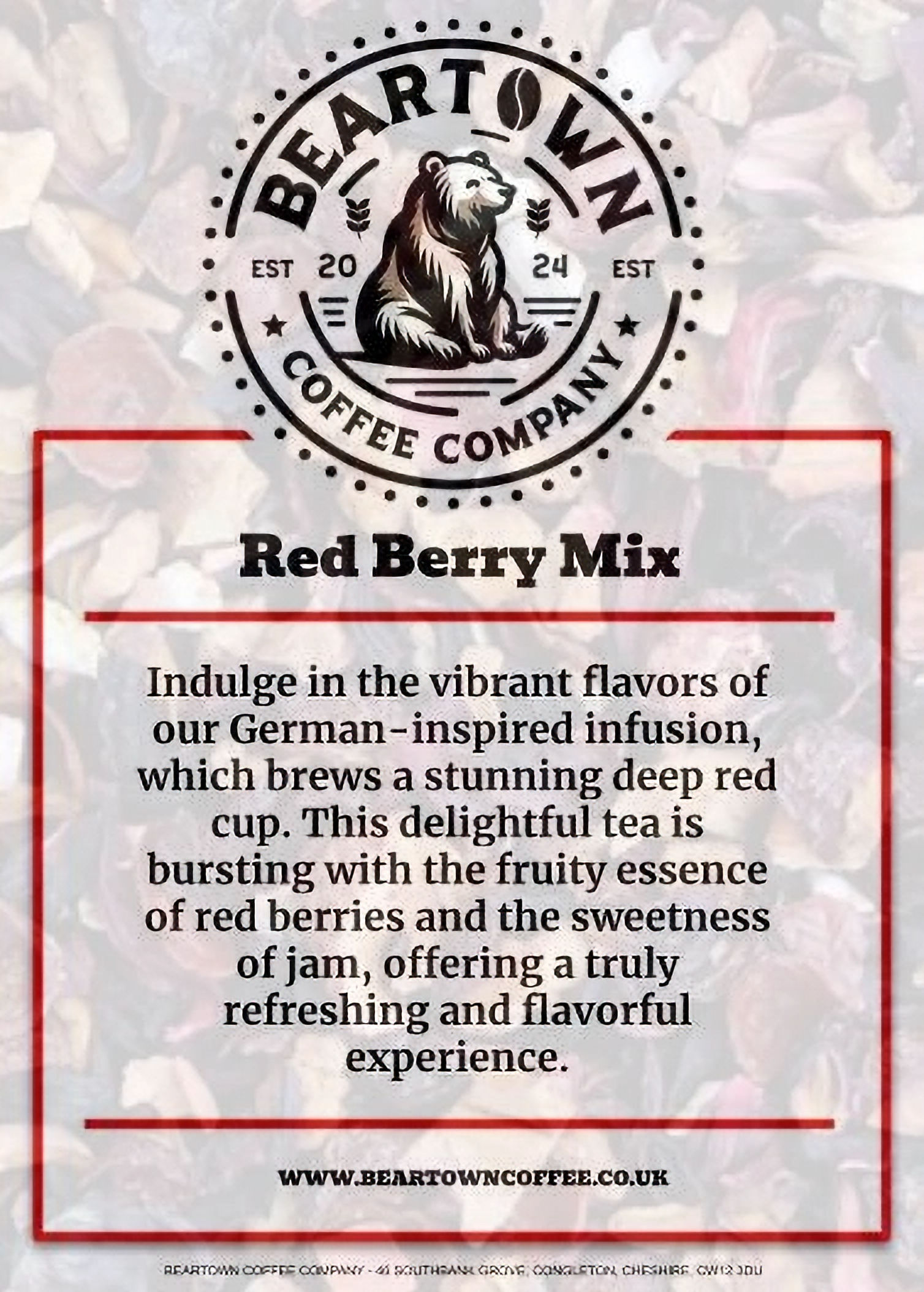 Red Berry Mix 25 Pyramid Bags