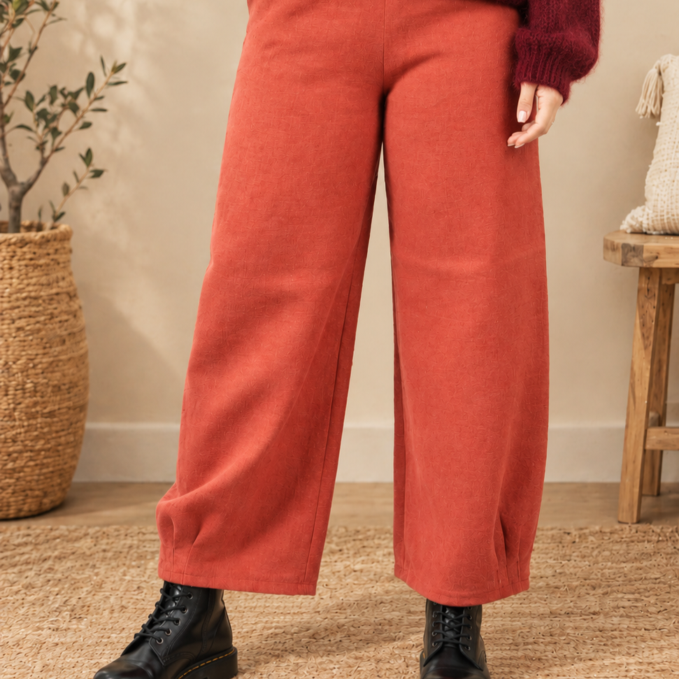 Pantalon Basile brique