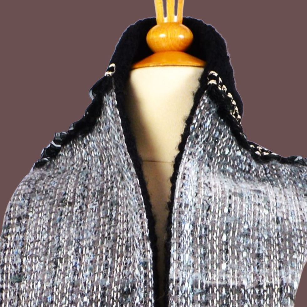 Miniature : Snood Tweed grand modèle gris