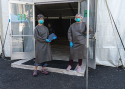 Entry to BMS Main Tent Testing