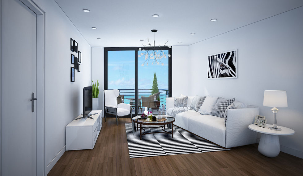 UNIT B LIVING ROOM