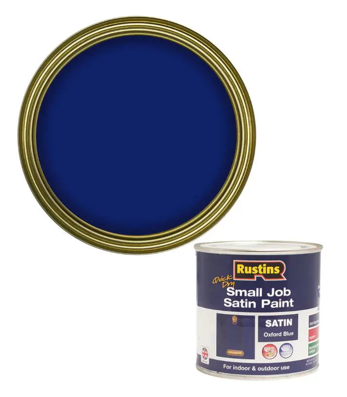 Thumbnail: Rustins Quick Dry Small Job Paint Oxford Blue