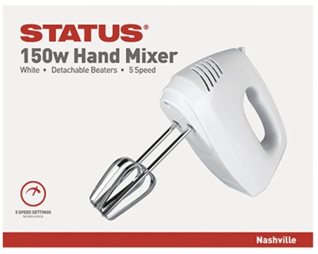 Status Nashville 150W Hand Mixer - White