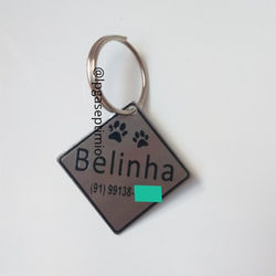 Pingente personalizado em aço inox para