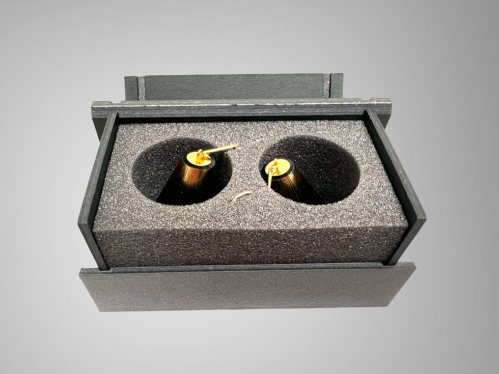 Thumbnail: ikue  Jewelry made of paper and gold (CD)