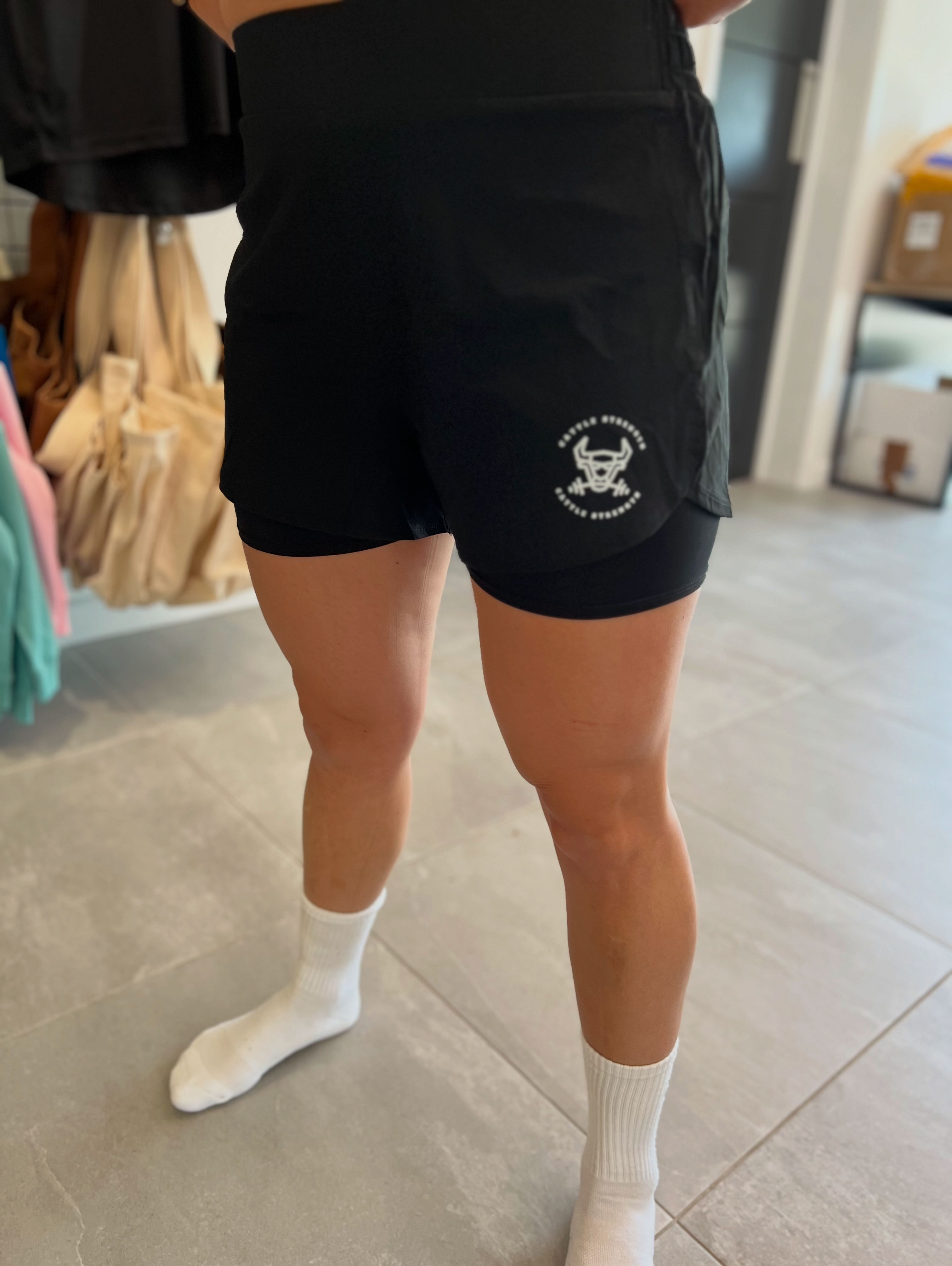 Ladies 2 in 1 shorts