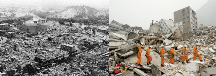 1976, 2008 : La Chine tremble...