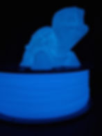 Thumbnail: Glow in the Dark Blue PETG Filament 1kg 1.75mm
