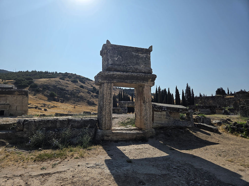 Sample sarcophagus found in the northern necropolis of Hierapolis