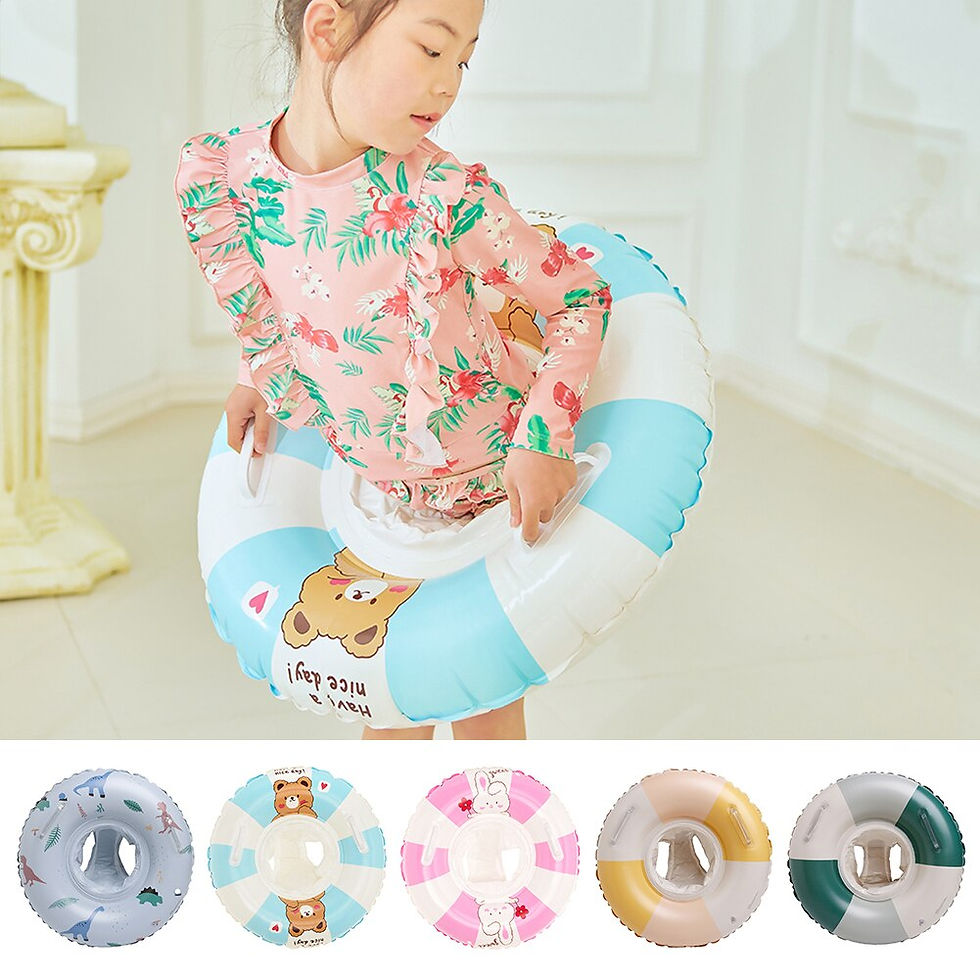 Thumbnail: Baby Swim Ring Tube Inflatable Swimming Seat For Kid Float Pool Beach Water Play